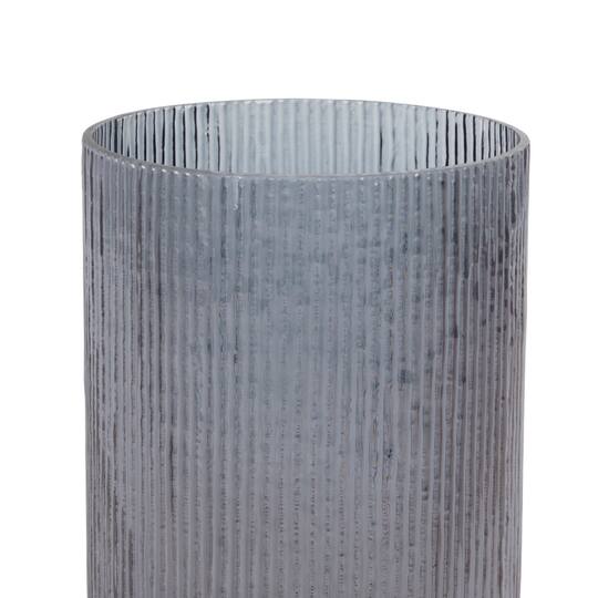 Set of 3 Clear Glass Traditional Candle Holder, 5", 7", 9"